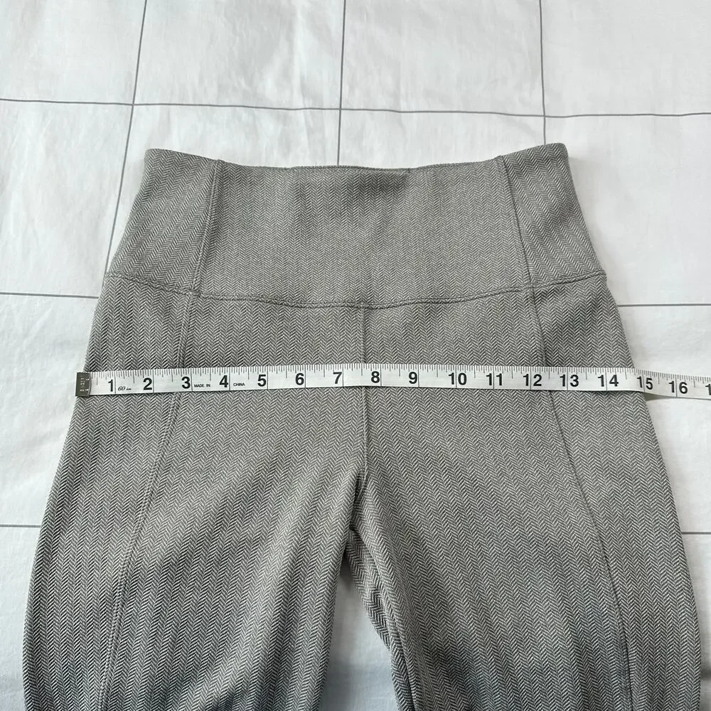 Athleta Leggings Womens XS Bluff Gray Delancey Herringbone Tight Taupe Stretch